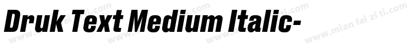 Druk Text Medium Italic字体转换